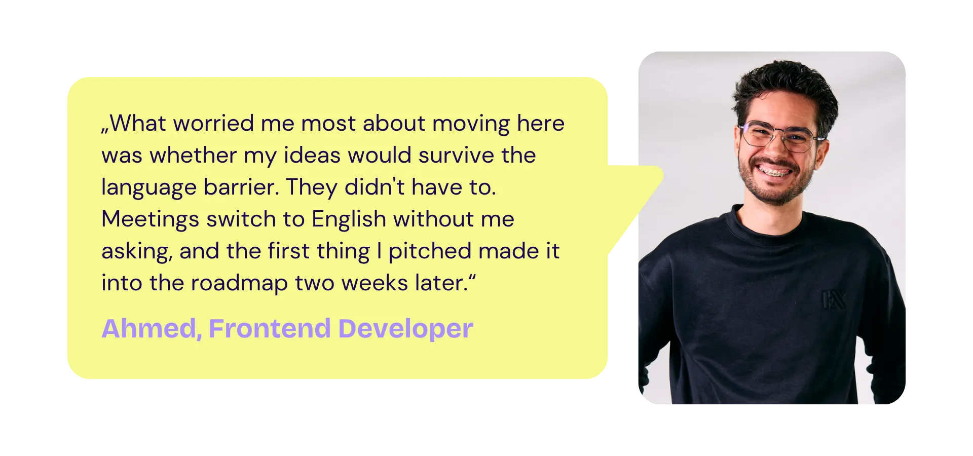 Ahmed Kilani, Frontend Developer bei stylink.